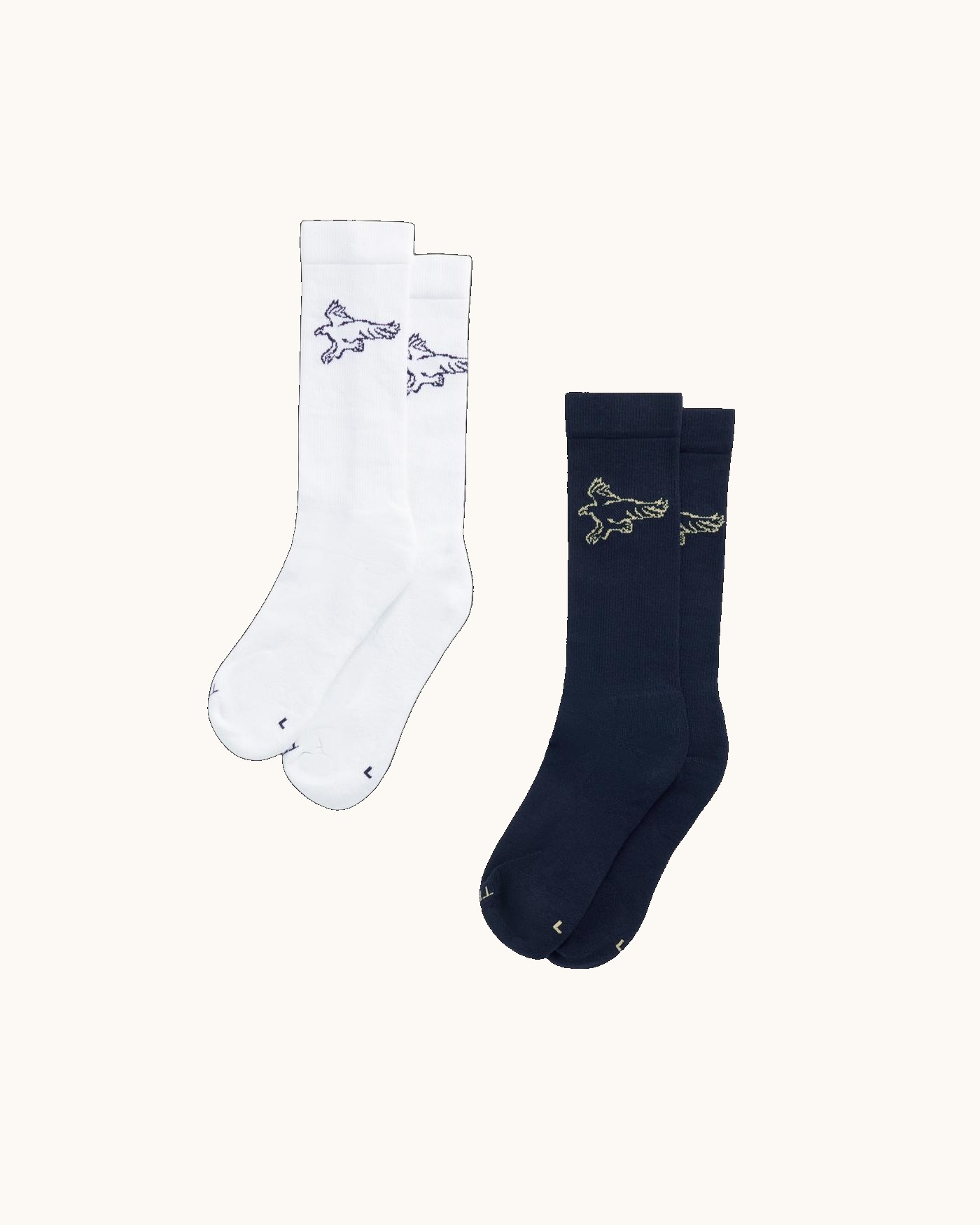 Mid-Calf Socks (2-Pack)