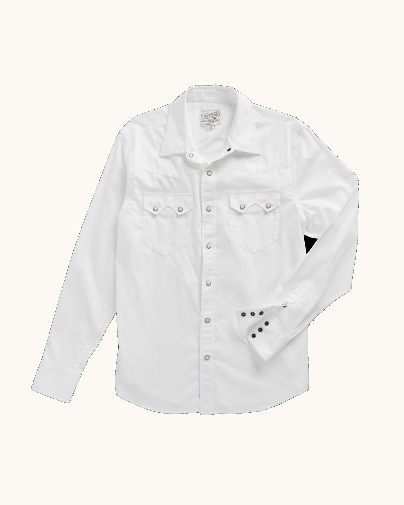 Men's Long Sleeve Vintage Weight Pearl Snap