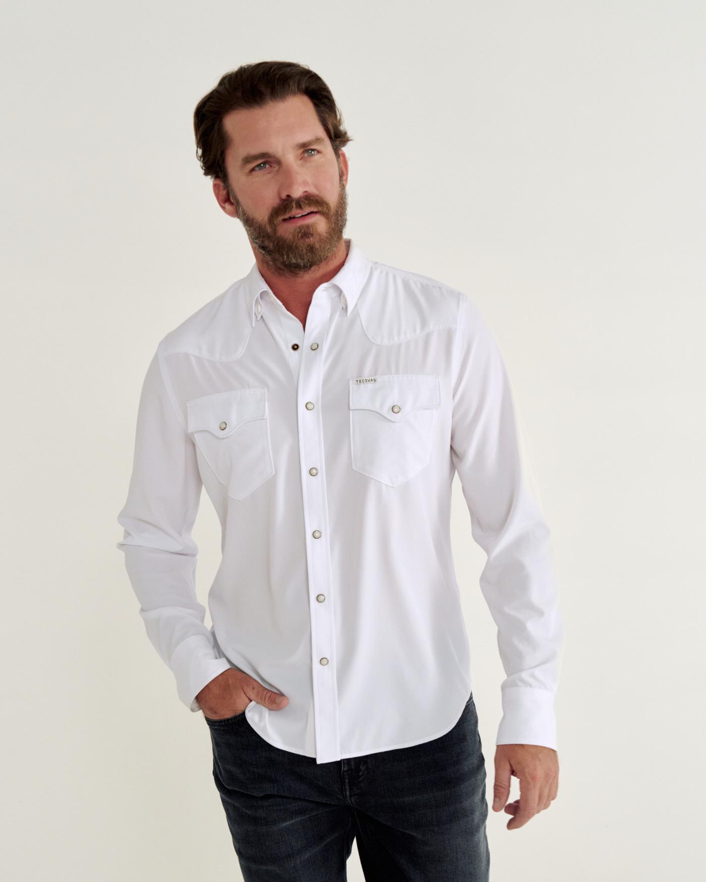 Men's Long Sleeve Performance Western Pearl Snap - Image 2