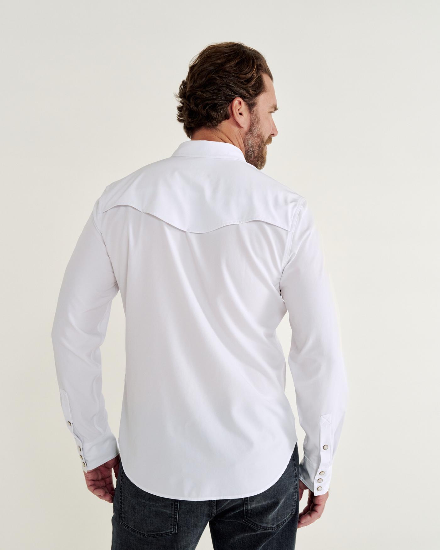 Men's Long Sleeve Performance Western Pearl Snap - Image 3