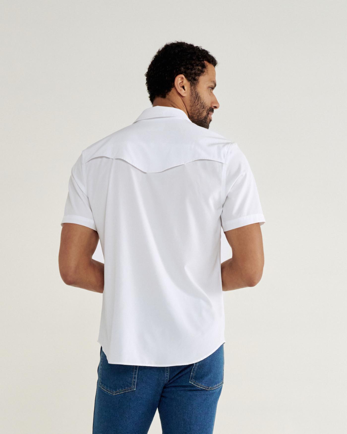 Men's Short Sleeve Performance Western Pearl Snap - Image 3