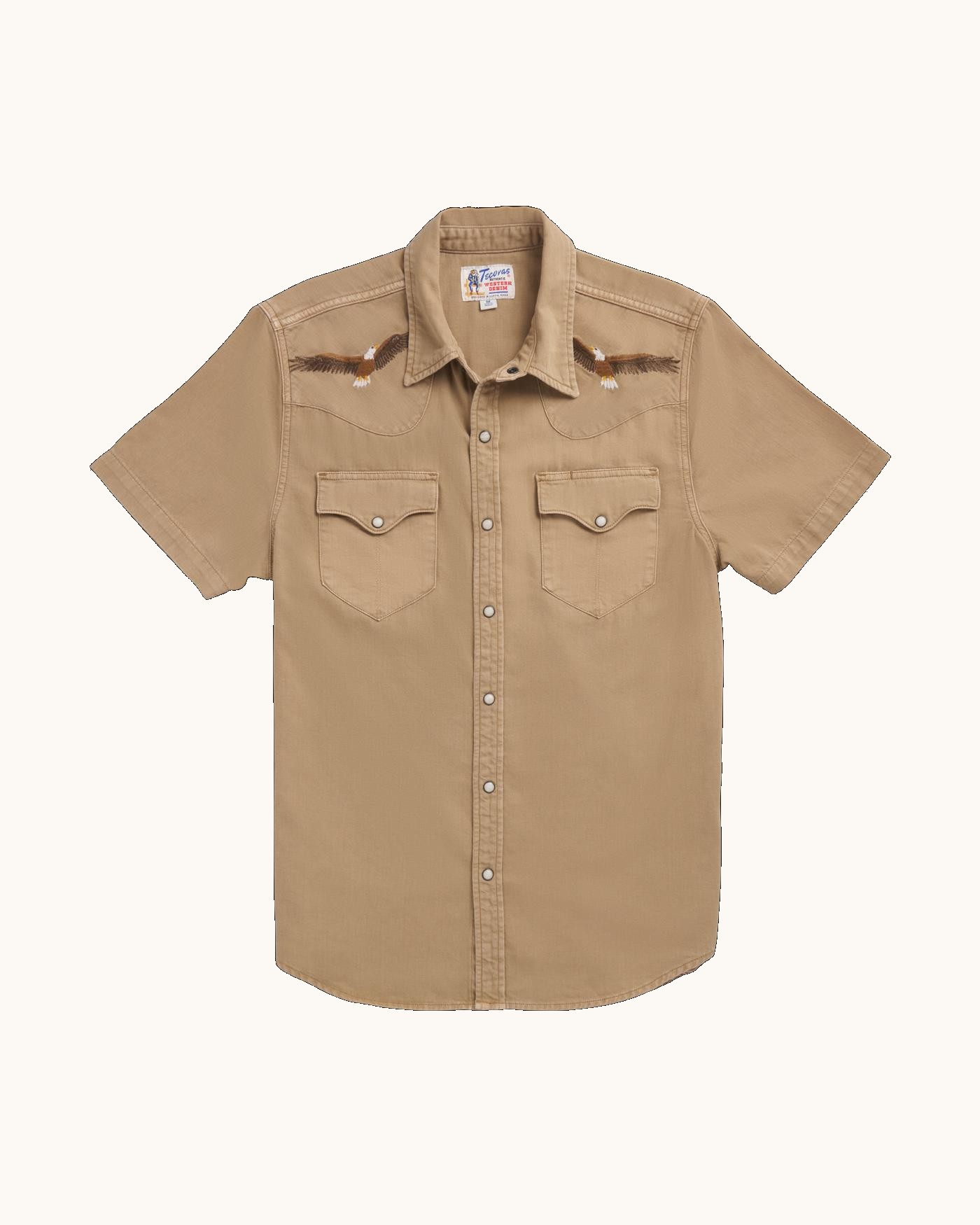 Men's Short Sleeve Denim Pearl Snap - Image 7