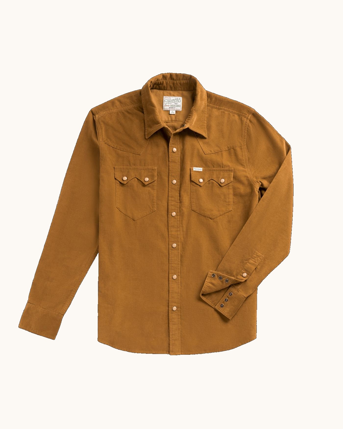 Men's Texas Weight Corduroy Pearl Snap