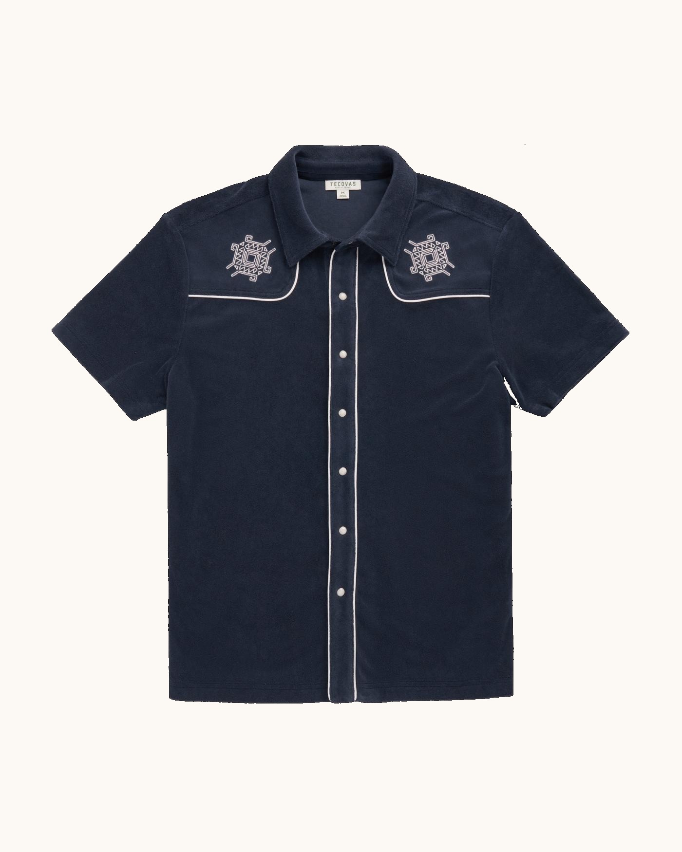 Men's Terry Pearl Snap SS