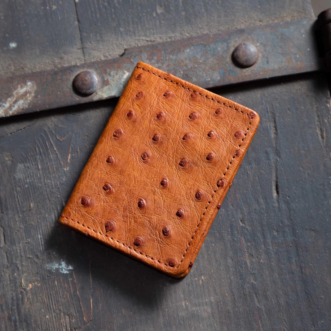 Ostrich Bifold Card Case - Image 2