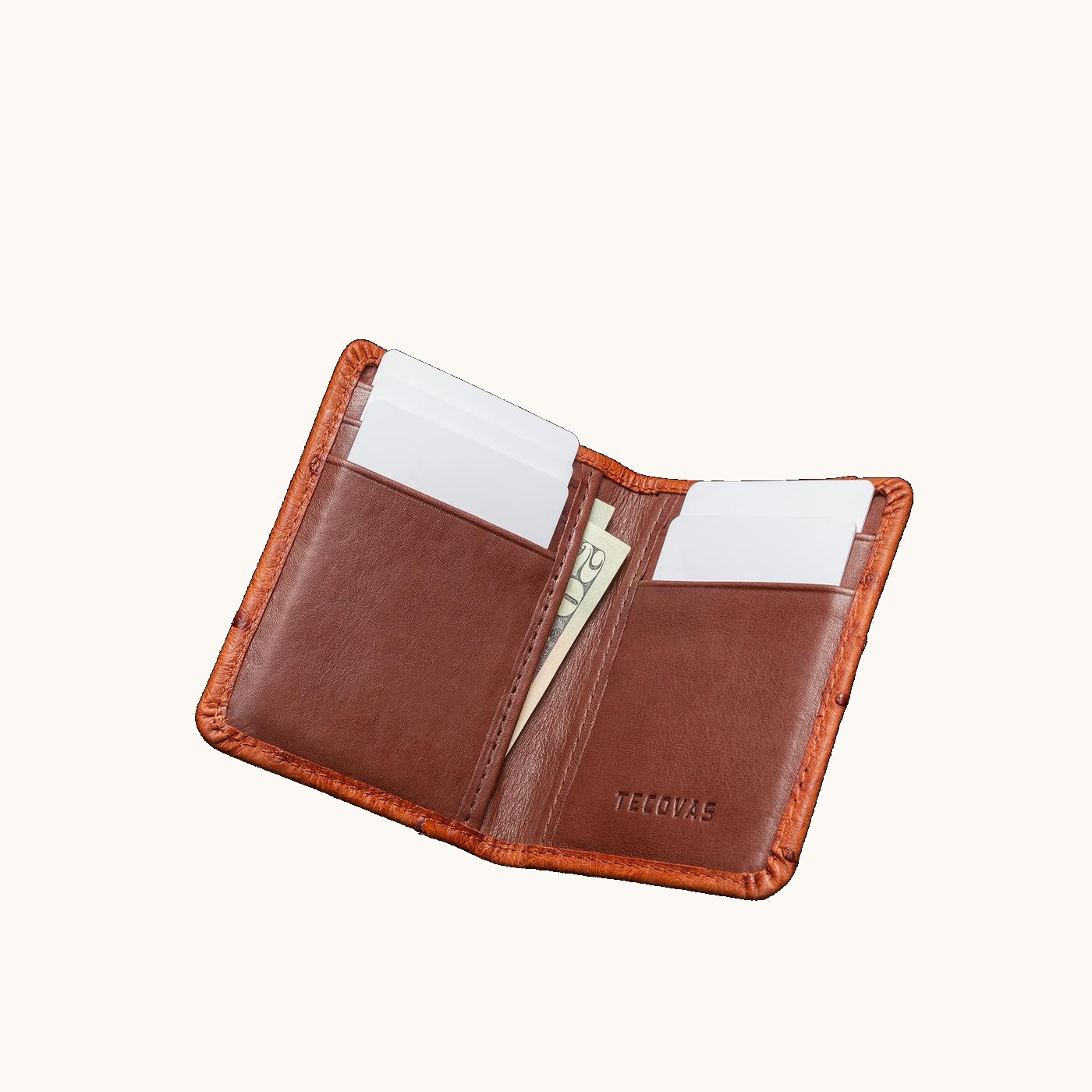Ostrich Bifold Card Case - Image 3