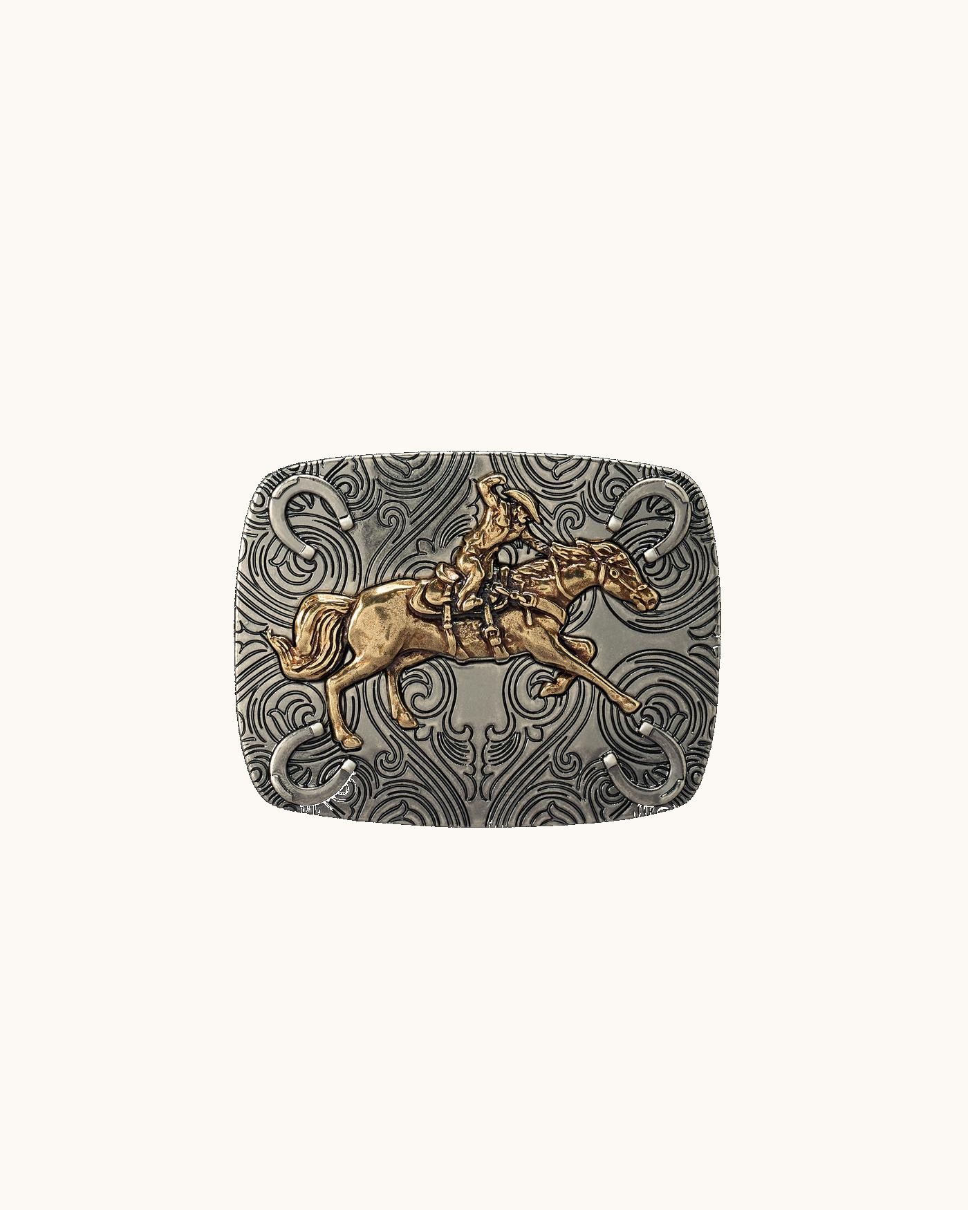 Cowboy Horseshoe Buckle