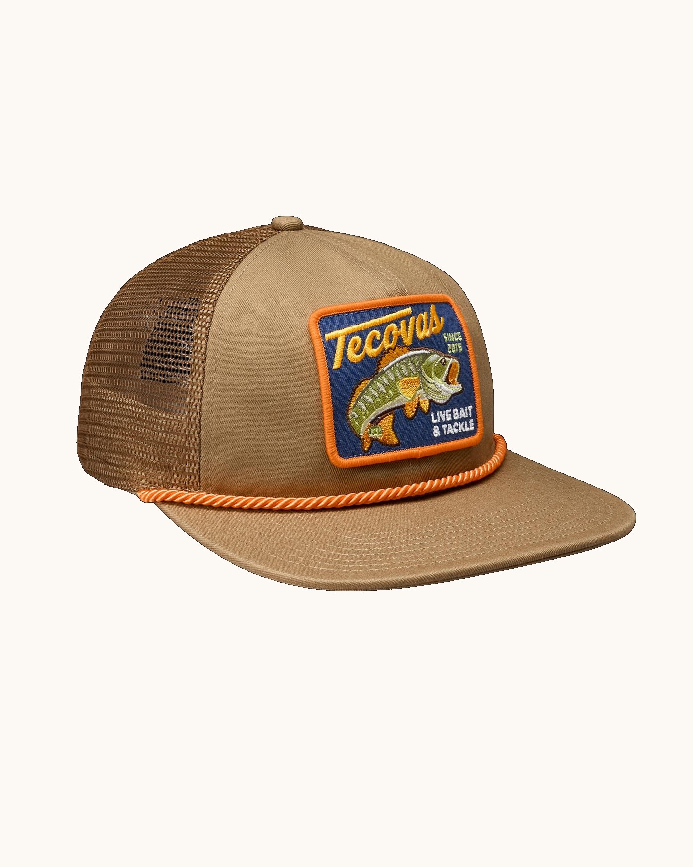 Live Bait & Tackle Flat Brim Trucker