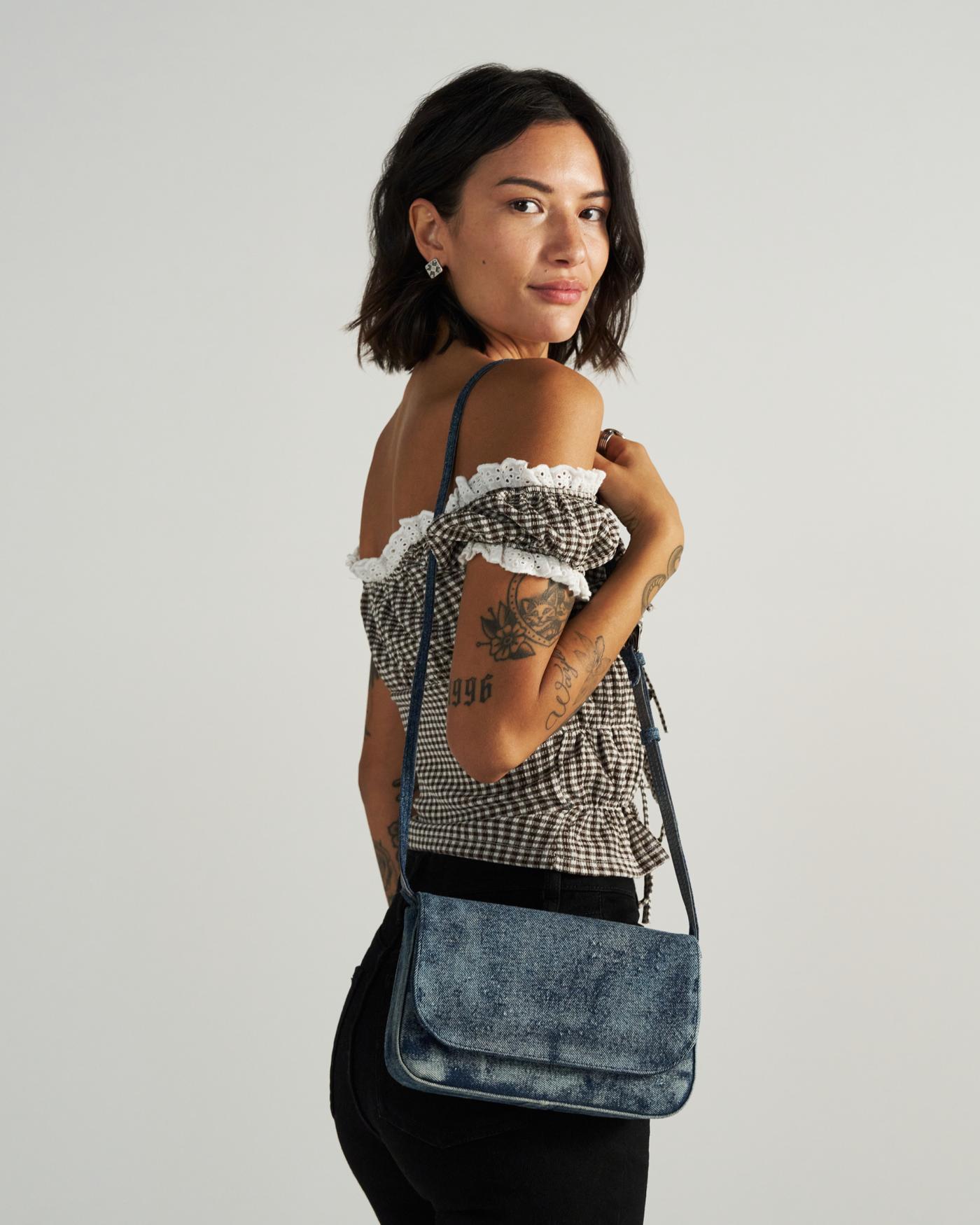 Denim Shoulder Bag - Image 2
