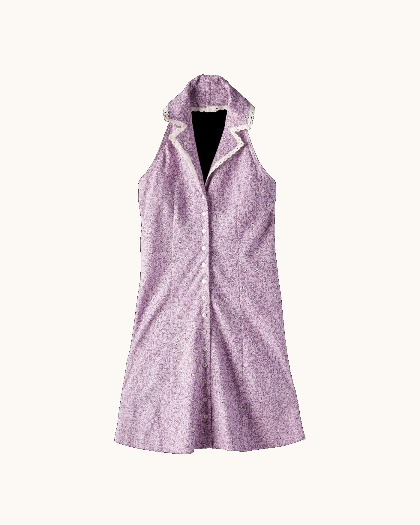 Women's Sleeveless Collared Mini Dress - Image 5