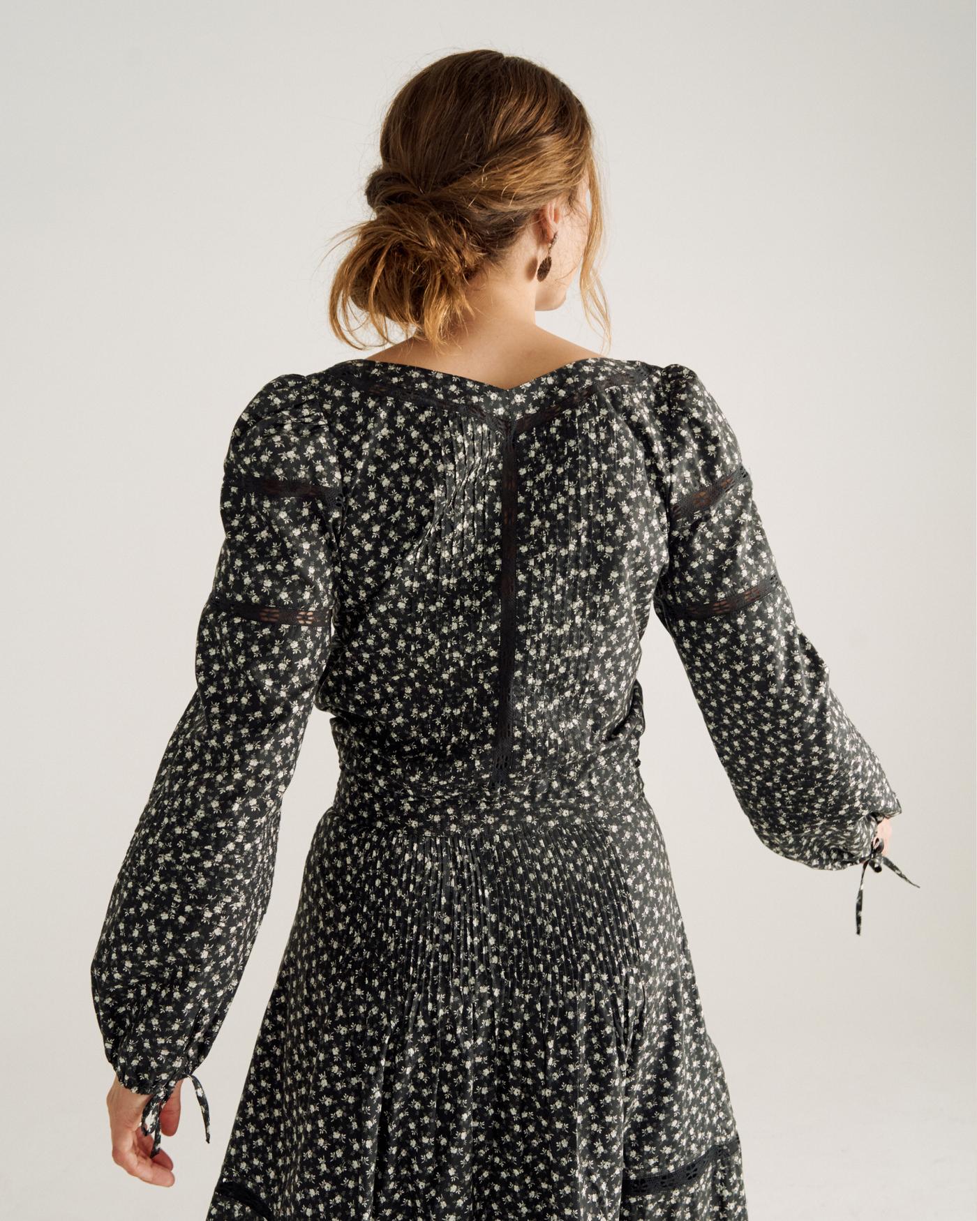 Women's Long Sleeve Cotton Poplin Top - Image 2