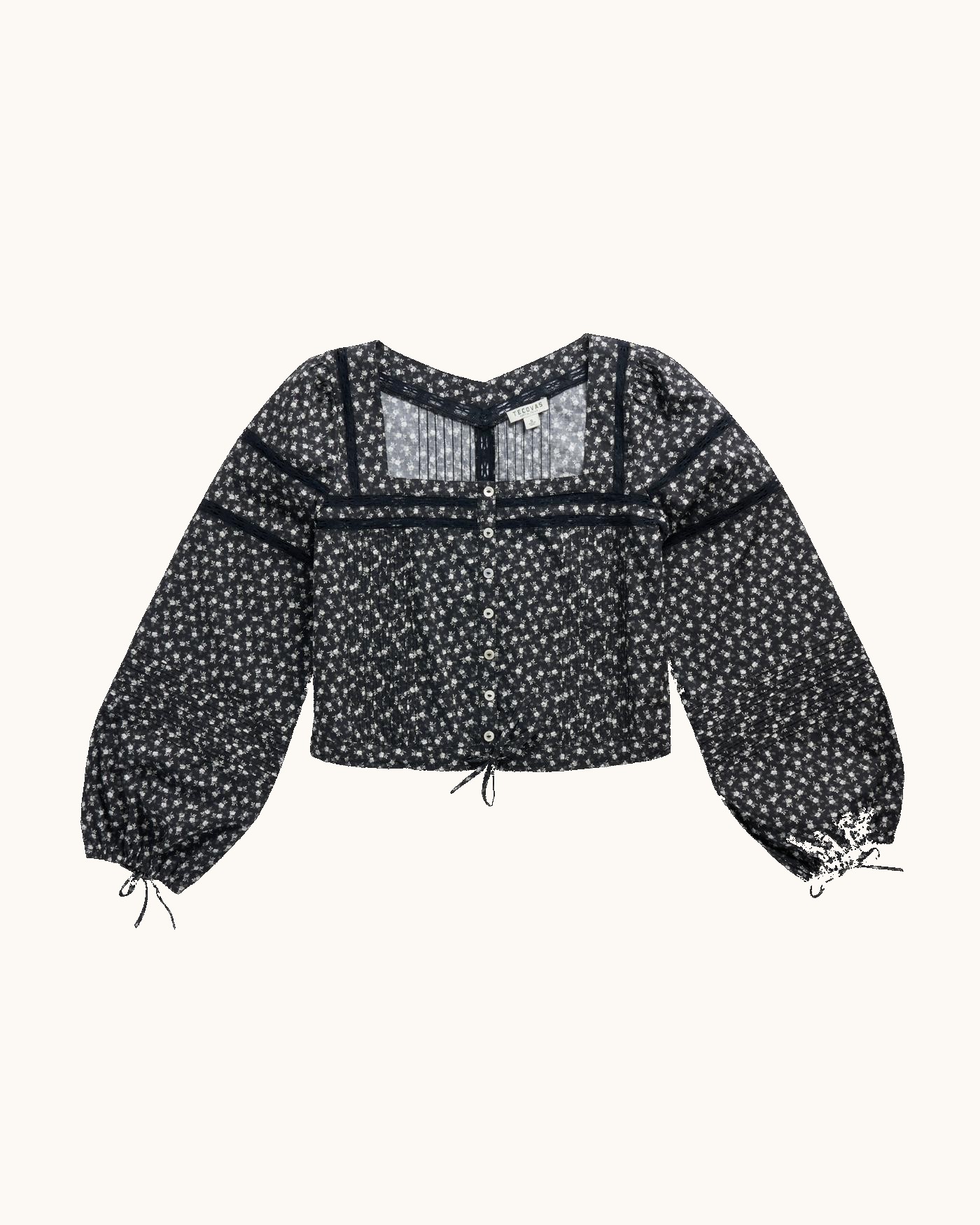 Women's Long Sleeve Cotton Poplin Top - Image 6