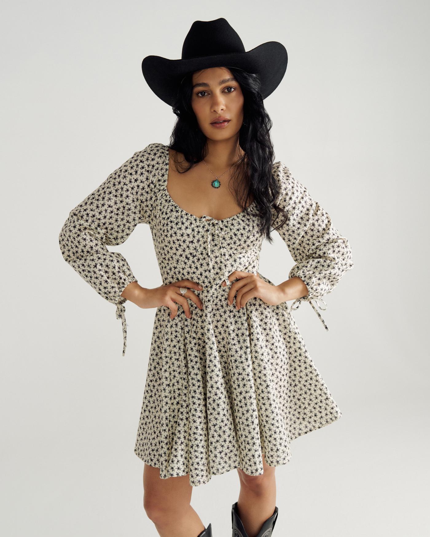 Women's Long Sleeve Mini Dress