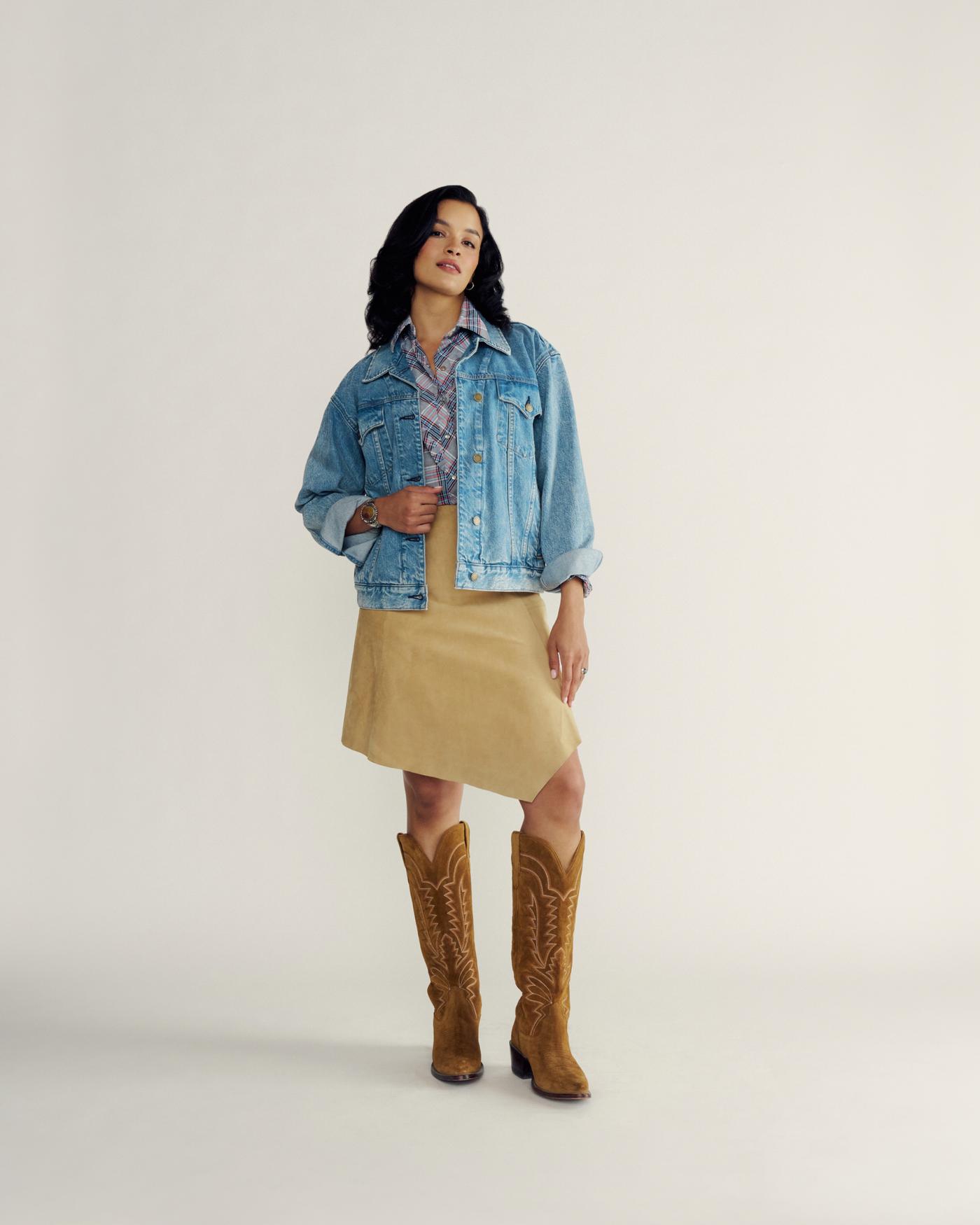 Women's Denim Trucker Jacket - Image 3