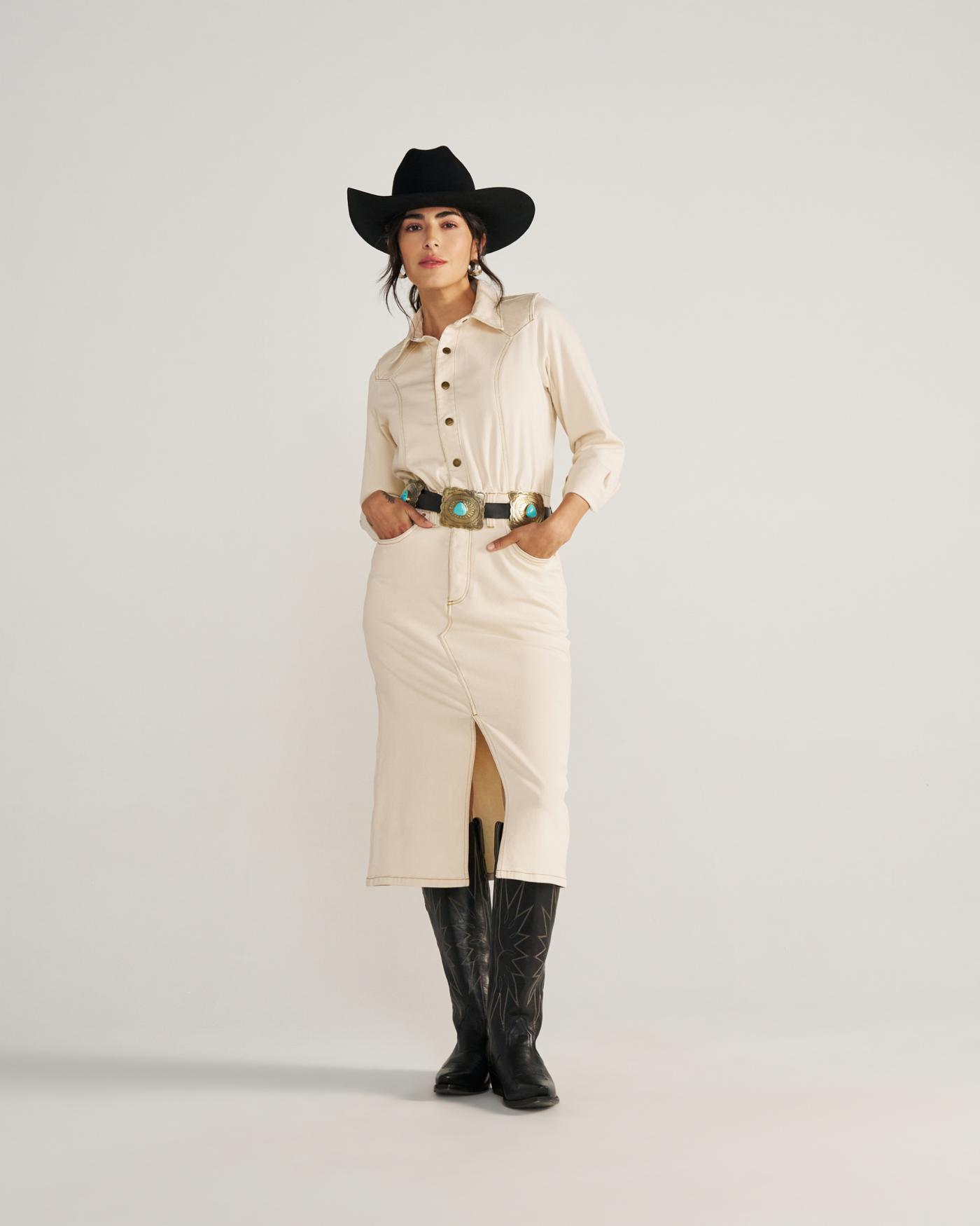Women's Long Sleeve Denim Dress