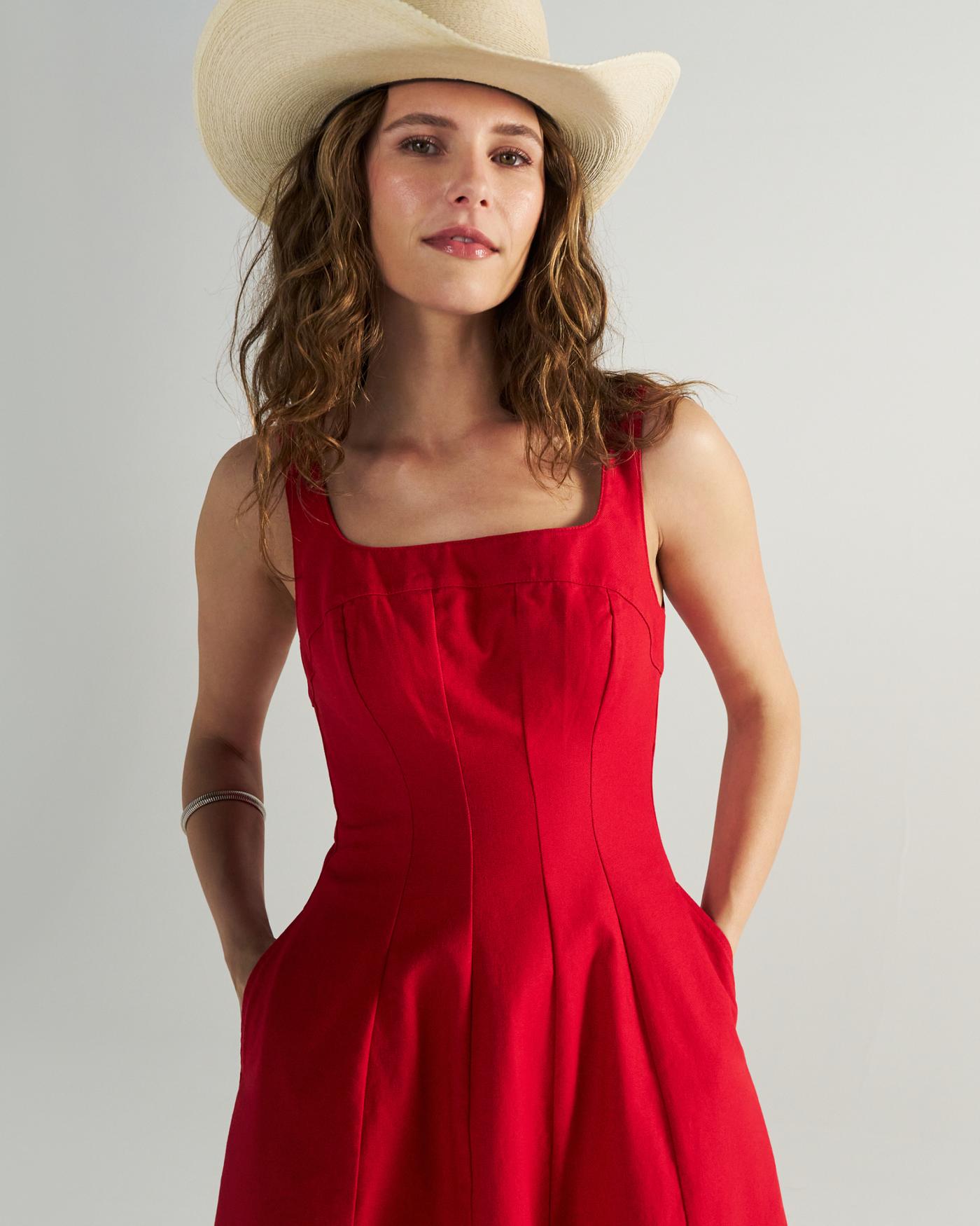 Women's Sleeveless A-Line Maxi Dress - Image 3