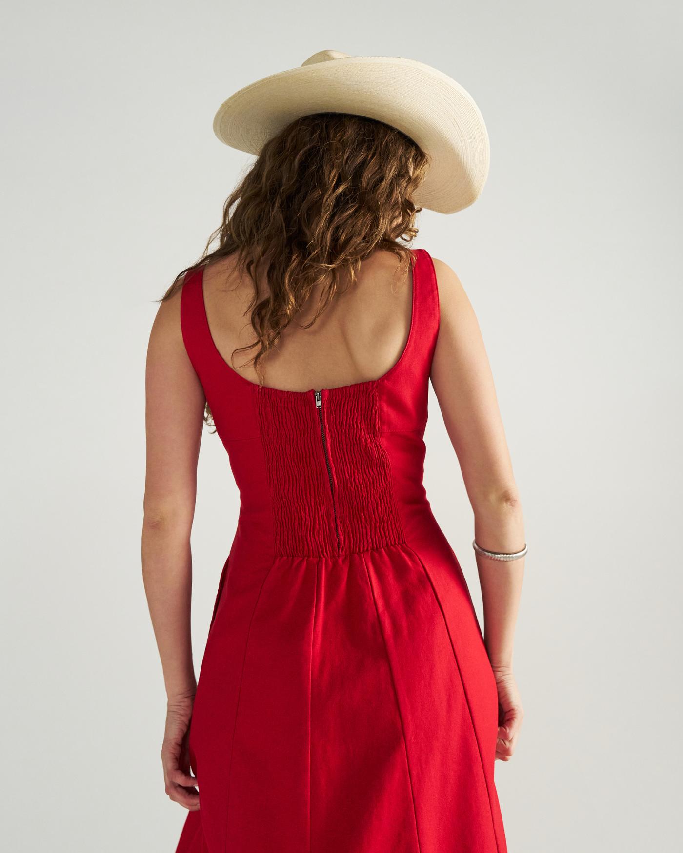 Women's Sleeveless A-Line Maxi Dress - Image 4